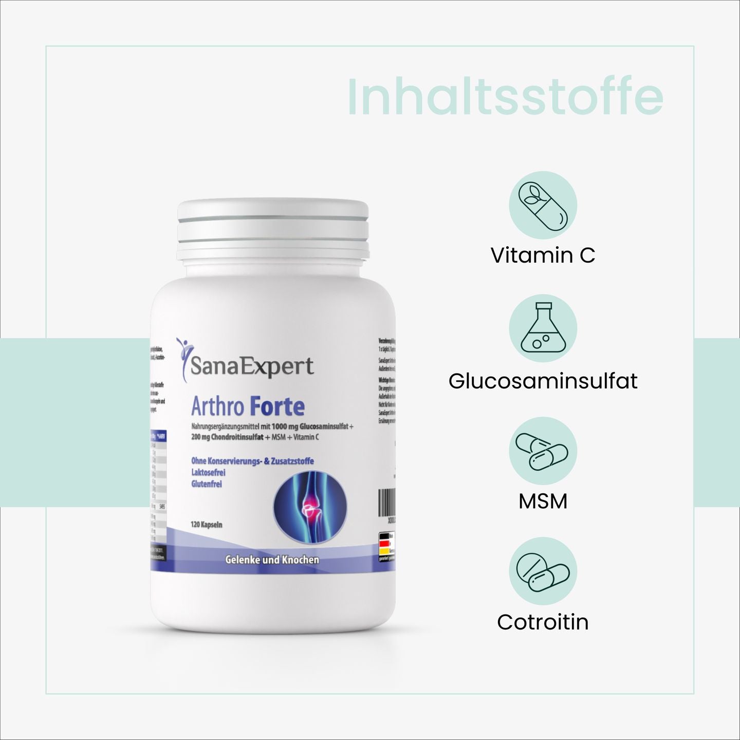 SanaExpert Arthro Forte, 120 Kapseln