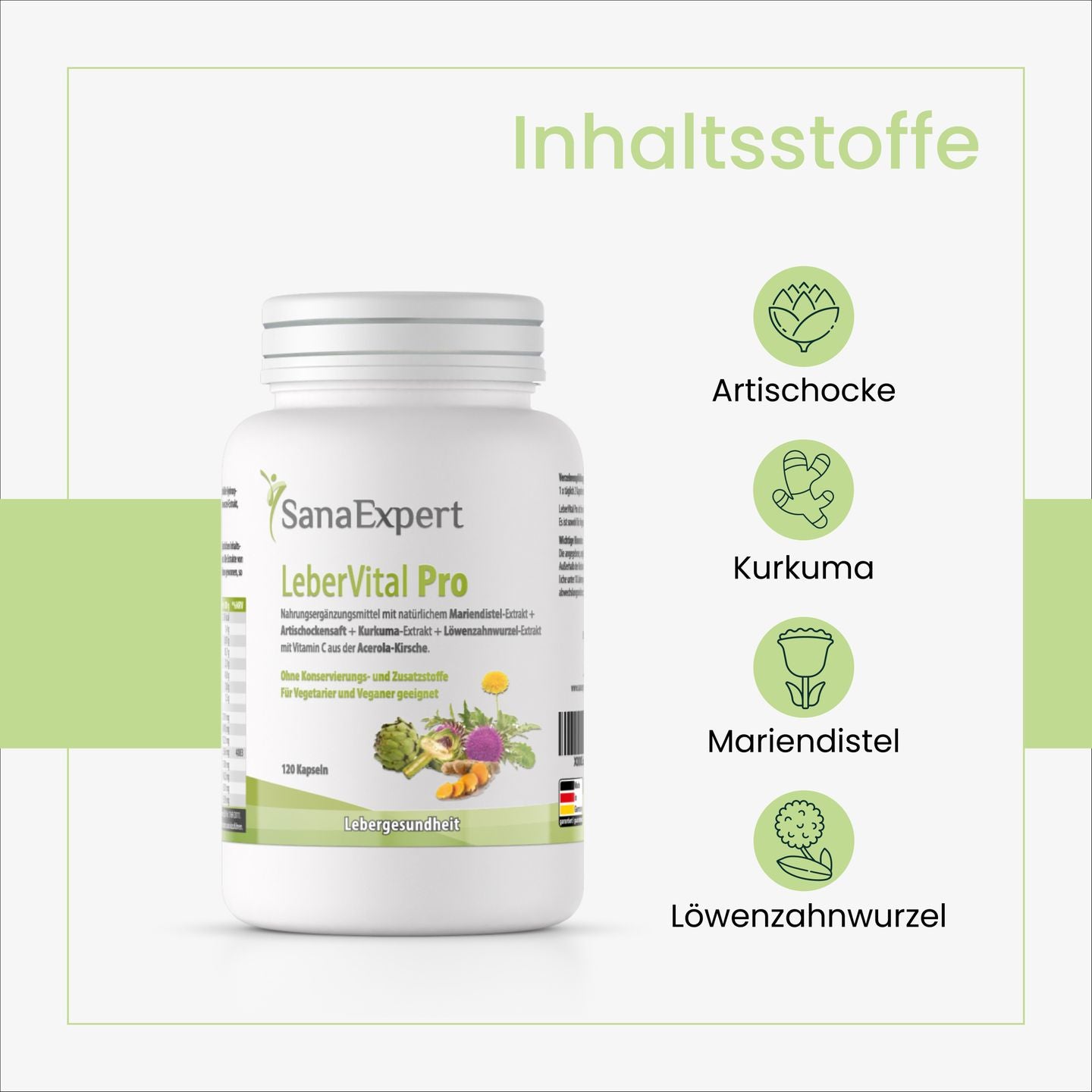 SanaExpert LeberVital Pro, 120 Kapseln